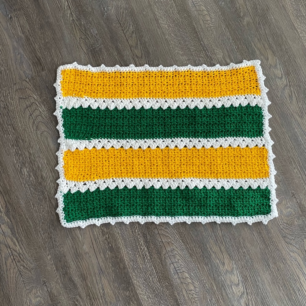 Handmade crochet baby blanket
